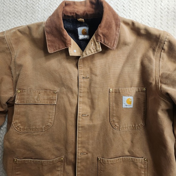 Vintage Carhartt JQ186 Quilted Coat Jacket Mens Size 44 Union Made In The USA - Picture 2 of 16